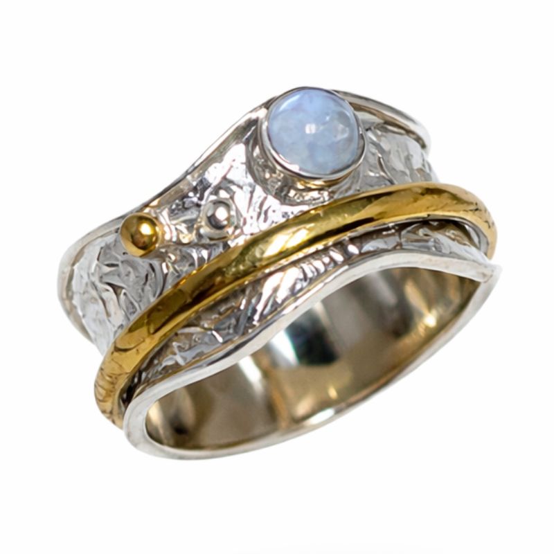 Moonstone Spinner Ring